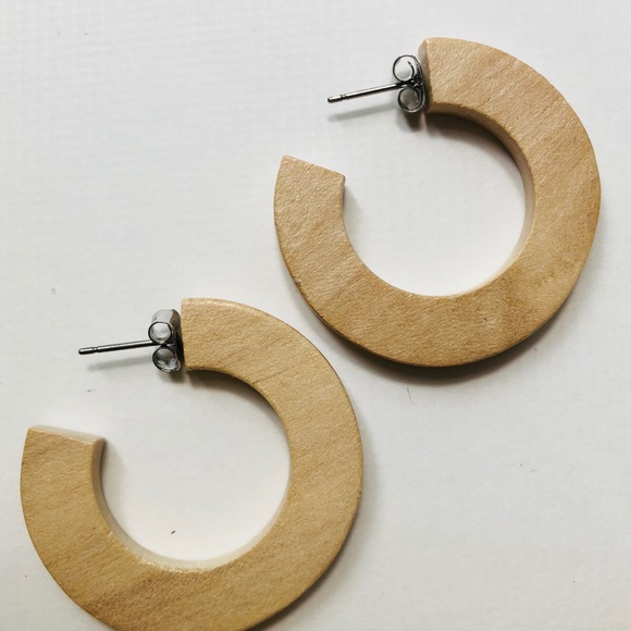 Jewelry - Wooden hoop earrings Jewelry - Wooden hoop earrings